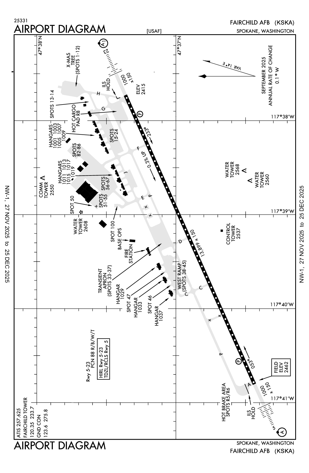 FAIRCHILD AFB - Airport Diagram