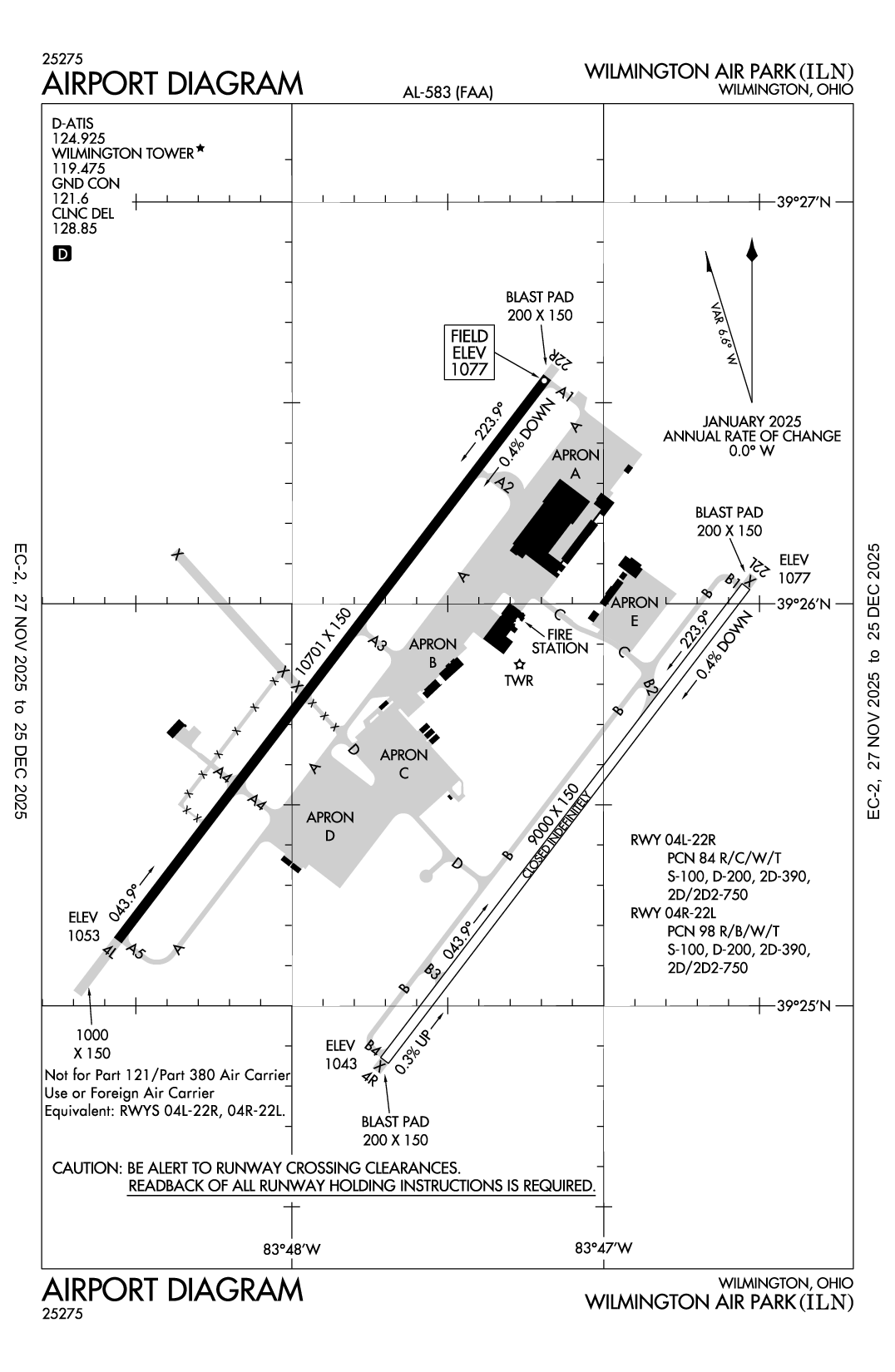 WILMINGTON AIR PARK - Airport Diagram