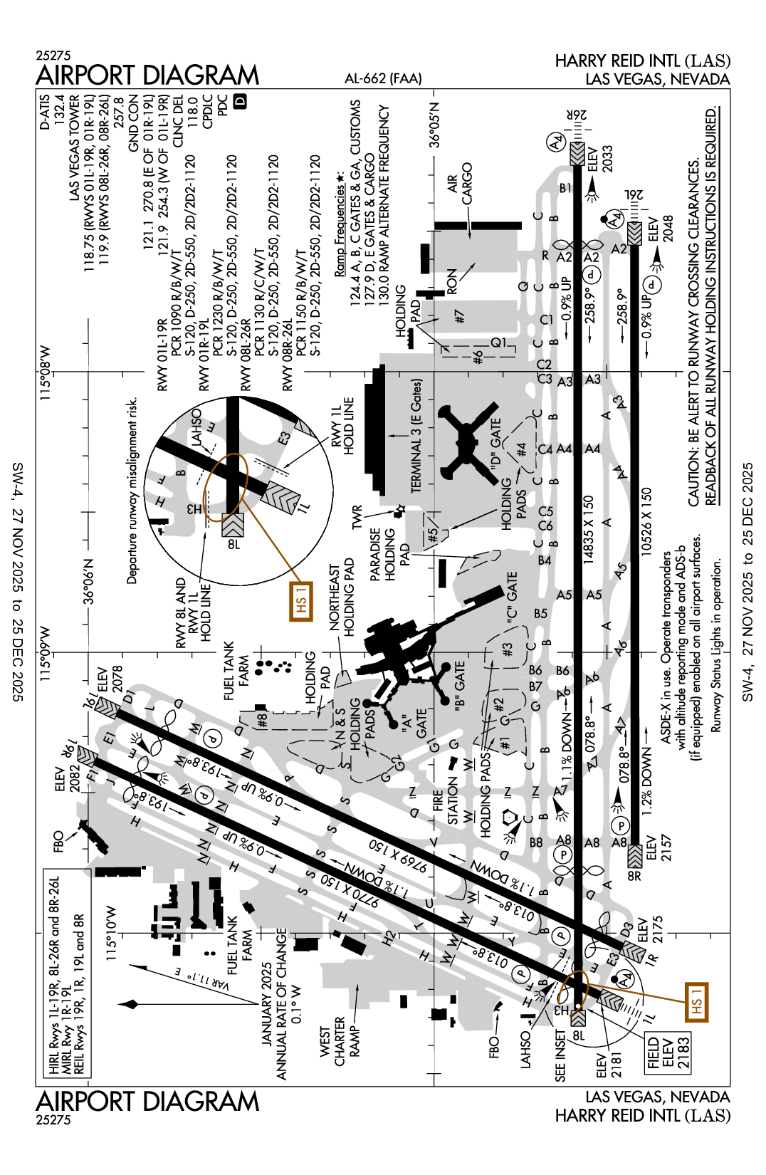 HARRY REID INTL - Airport Diagram