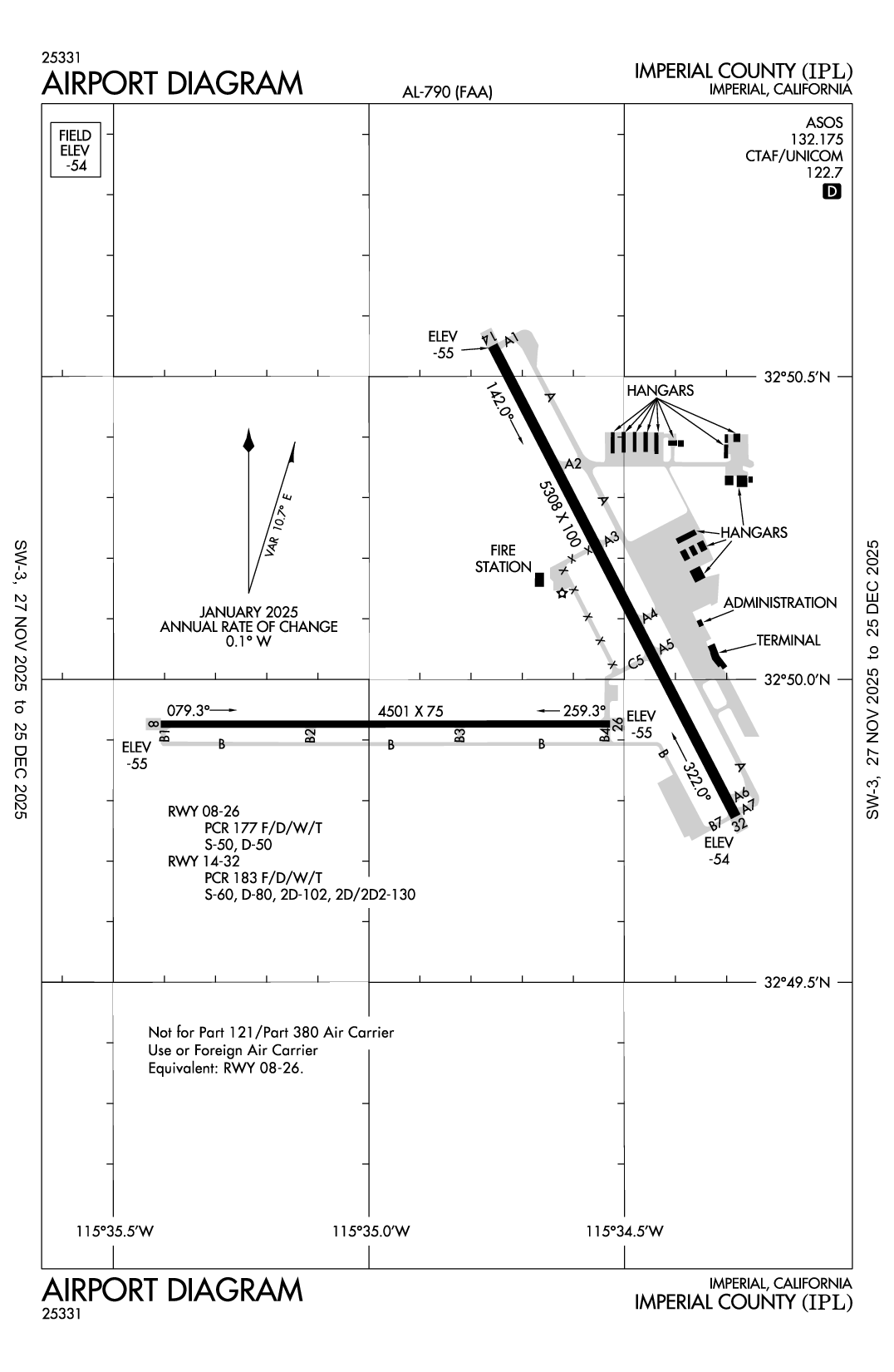 IMPERIAL COUNTY - Airport Diagram