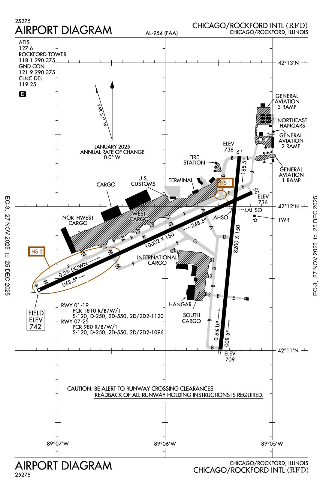 CHICAGO/ROCKFORD INTL - Airport Diagram