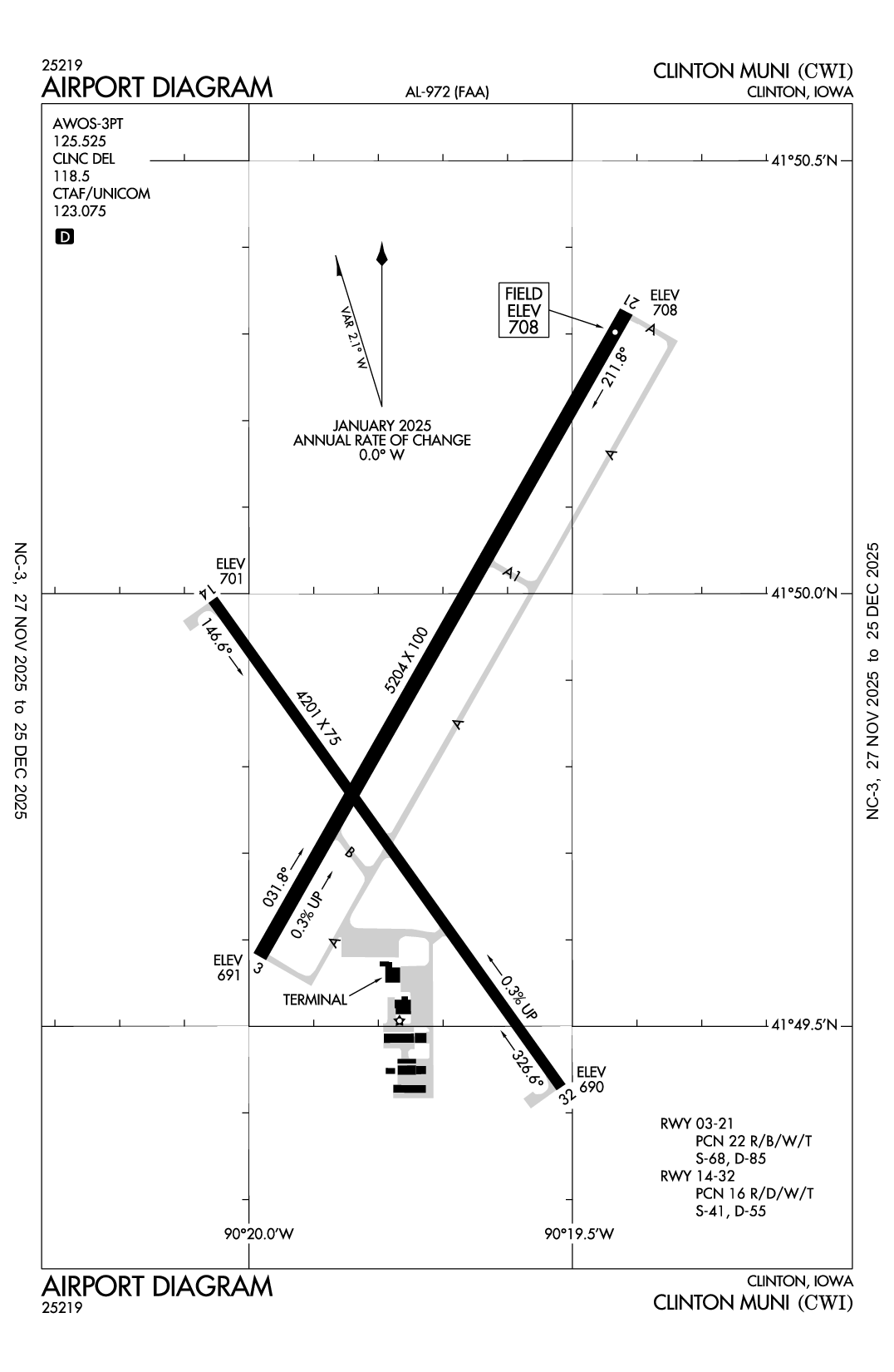 CLINTON MUNI - Airport Diagram