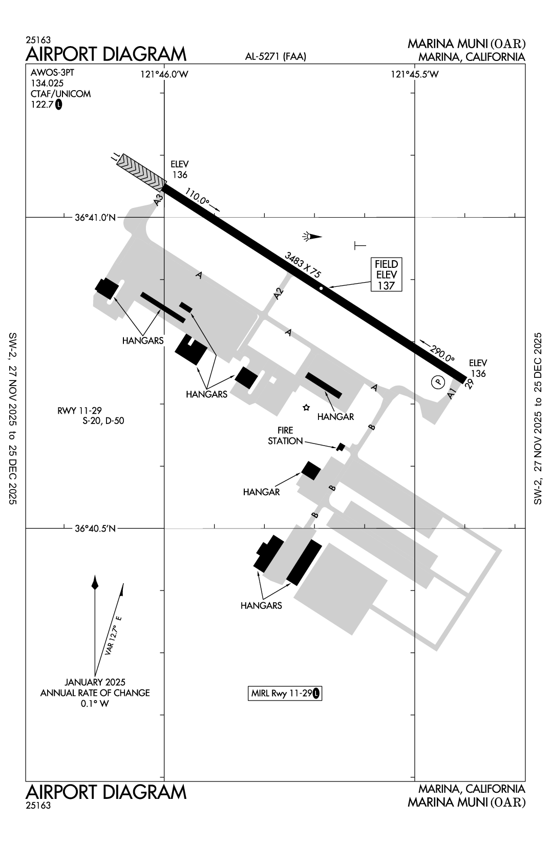 MARINA MUNI - Airport Diagram