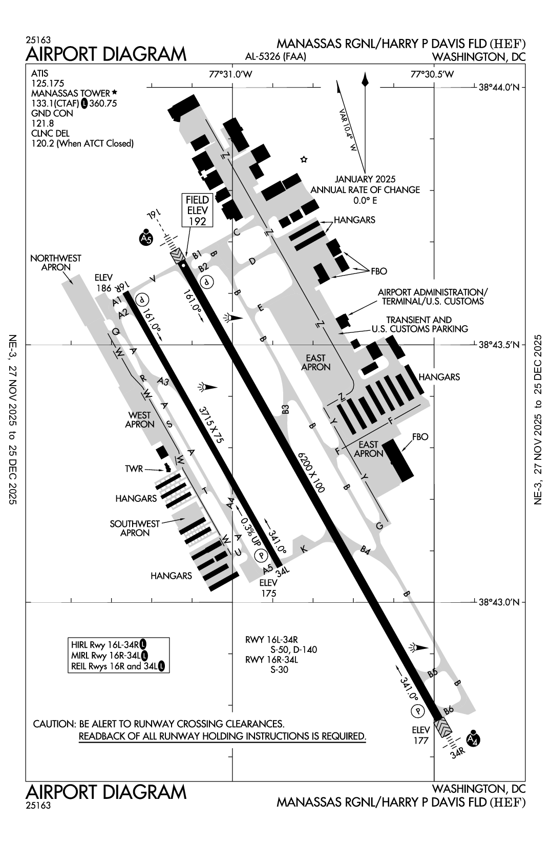MANASSAS RGNL/HARRY P DAVIS FLD - Airport Diagram