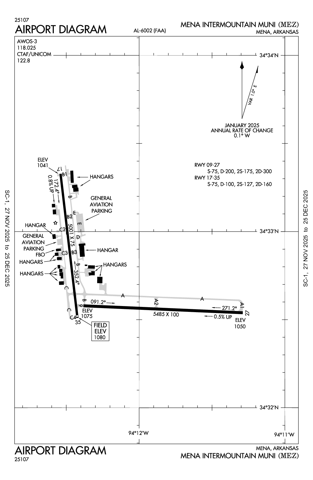 MENA INTERMOUNTAIN MUNI - Airport Diagram