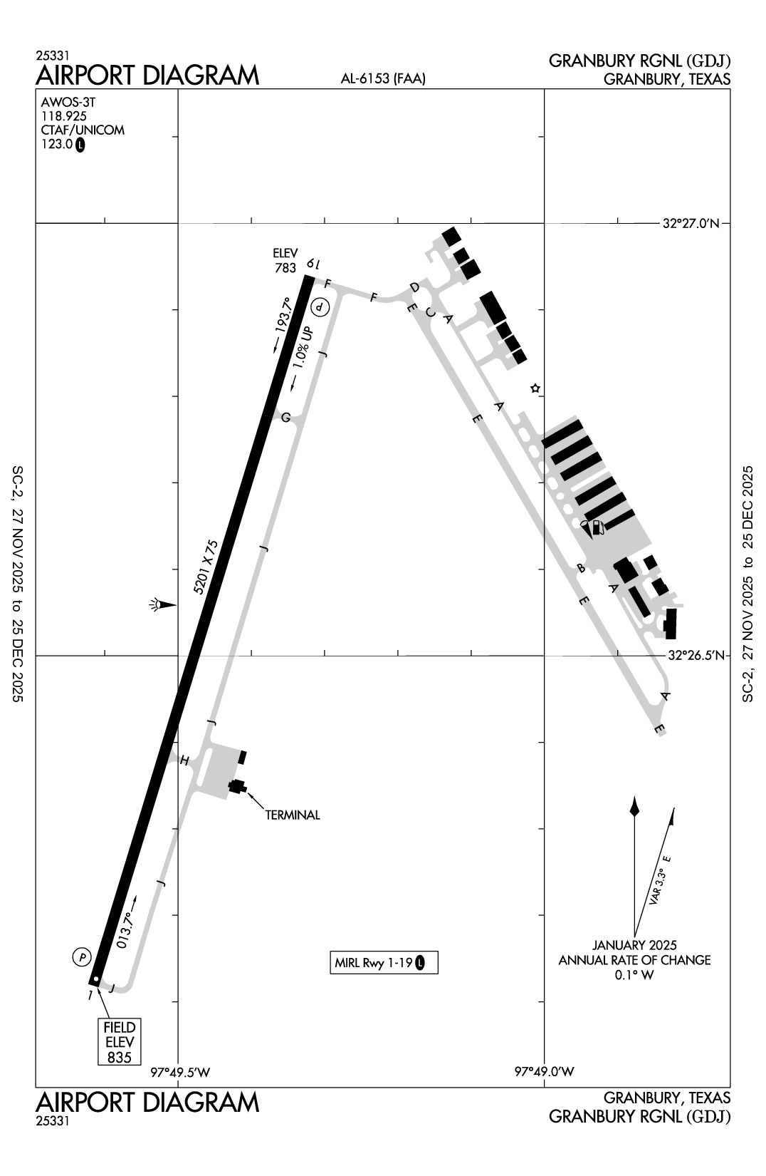 GRANBURY RGNL - Airport Diagram