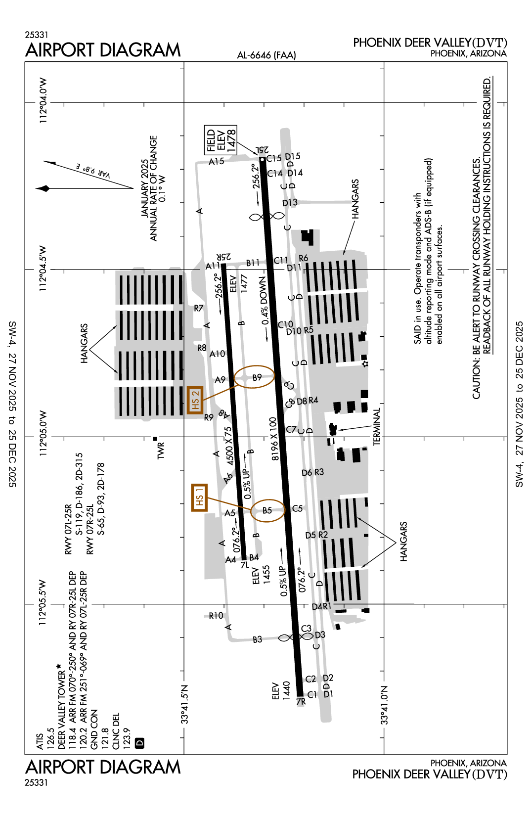 PHOENIX DEER VALLEY - Airport Diagram