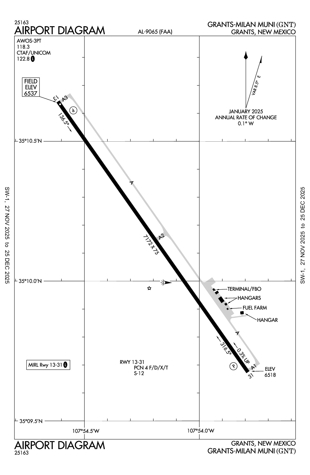 GRANTS-MILAN MUNI - Airport Diagram