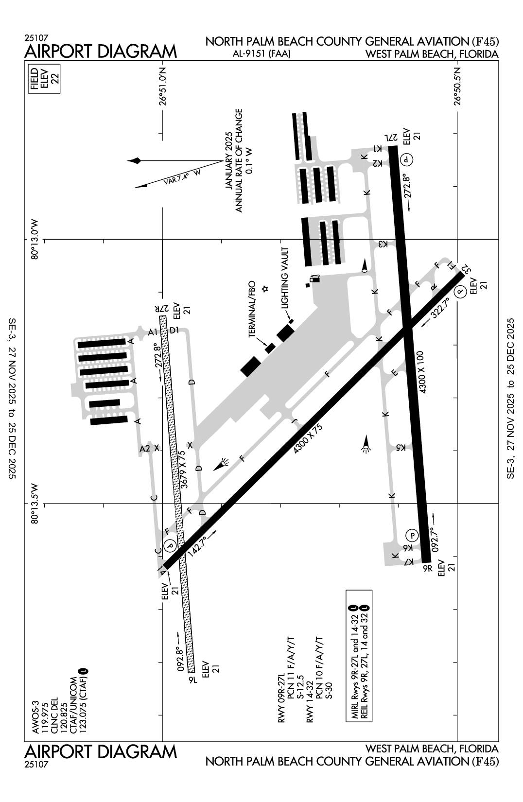 NORTH PALM BEACH COUNTY GENERAL AVIATION - Airport Diagram