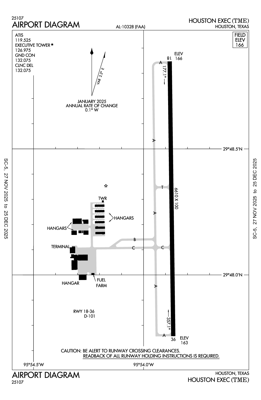 HOUSTON EXEC - Airport Diagram