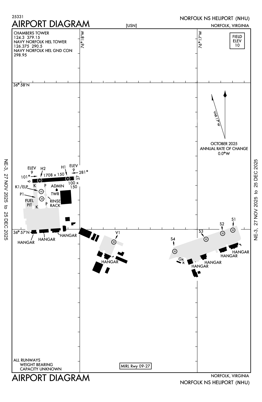 NORFOLK NS - Airport Diagram