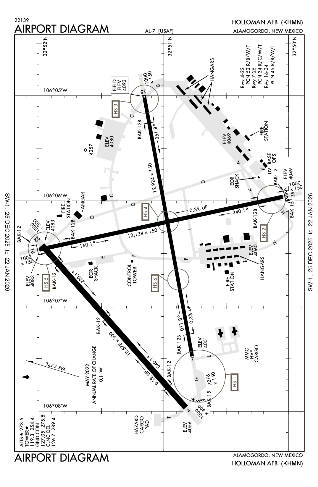 HOLLOMAN AFB - Airport Diagram