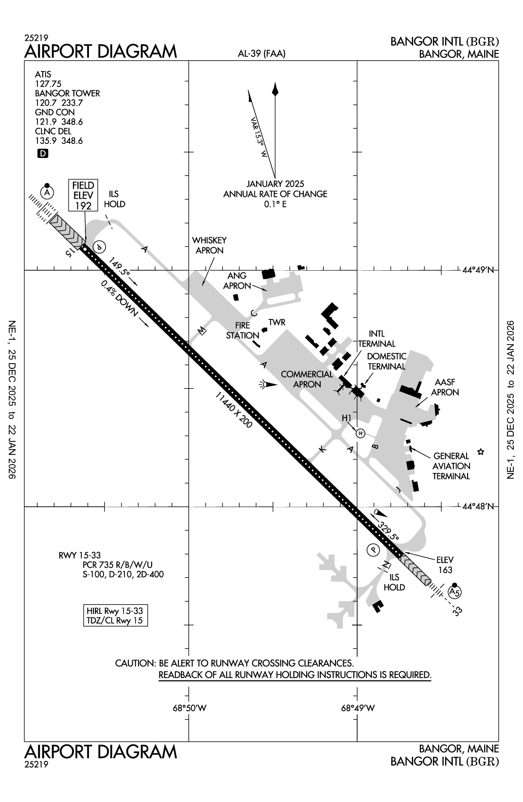 BANGOR INTL - Airport Diagram