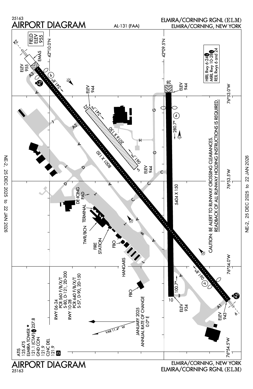 ELMIRA/CORNING RGNL - Airport Diagram