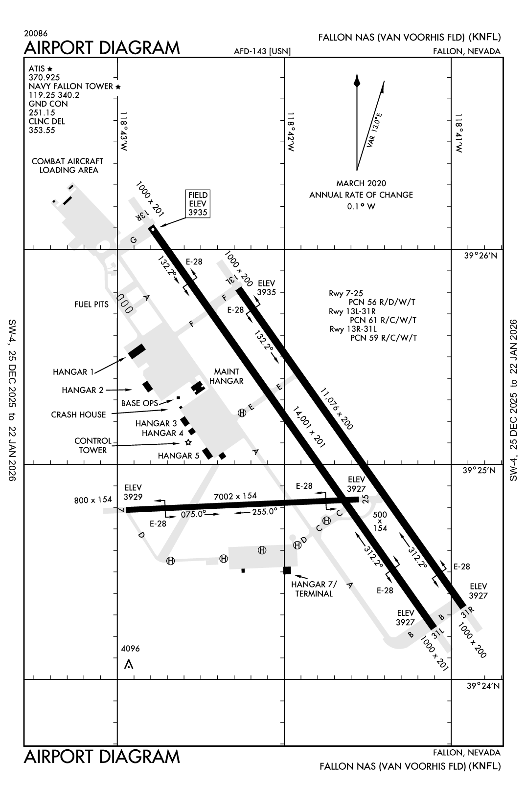 FALLON NAS (VAN VOORHIS FLD) - Airport Diagram