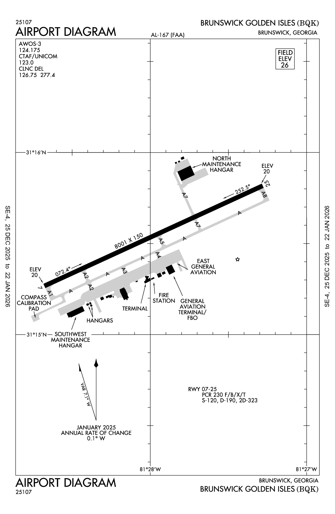 BRUNSWICK GOLDEN ISLES - Airport Diagram