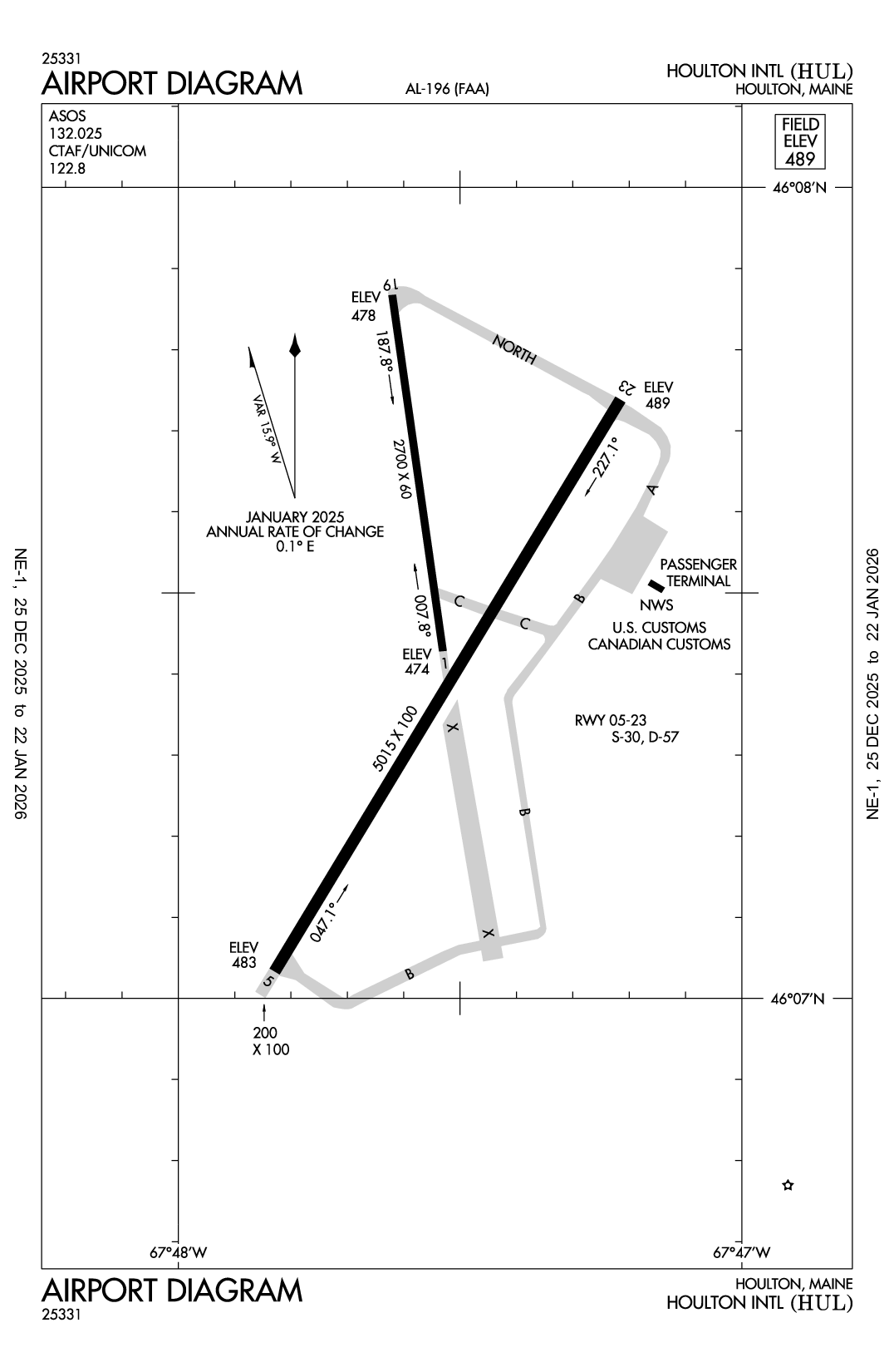 HOULTON INTL - Airport Diagram