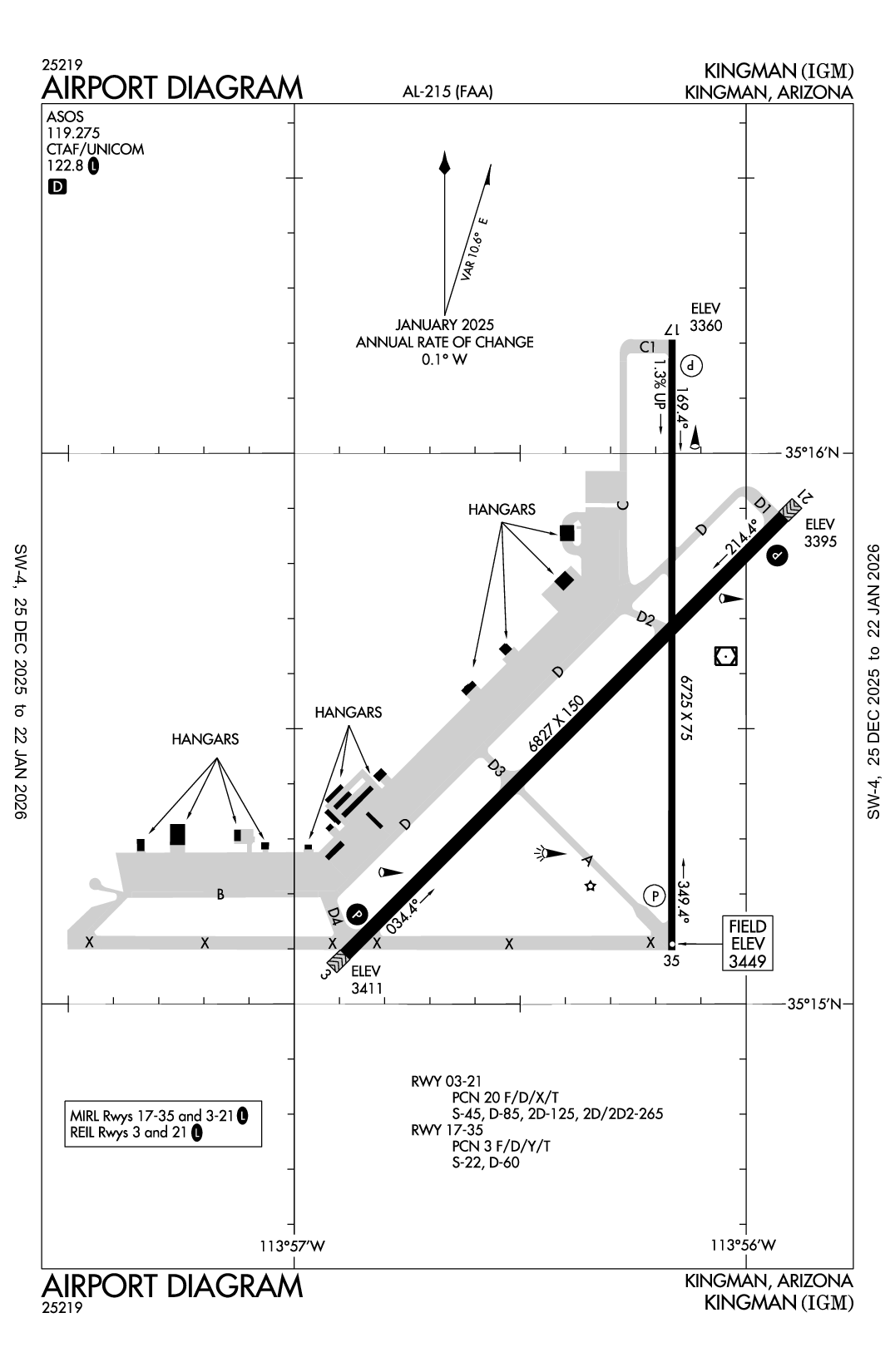 KINGMAN - Airport Diagram