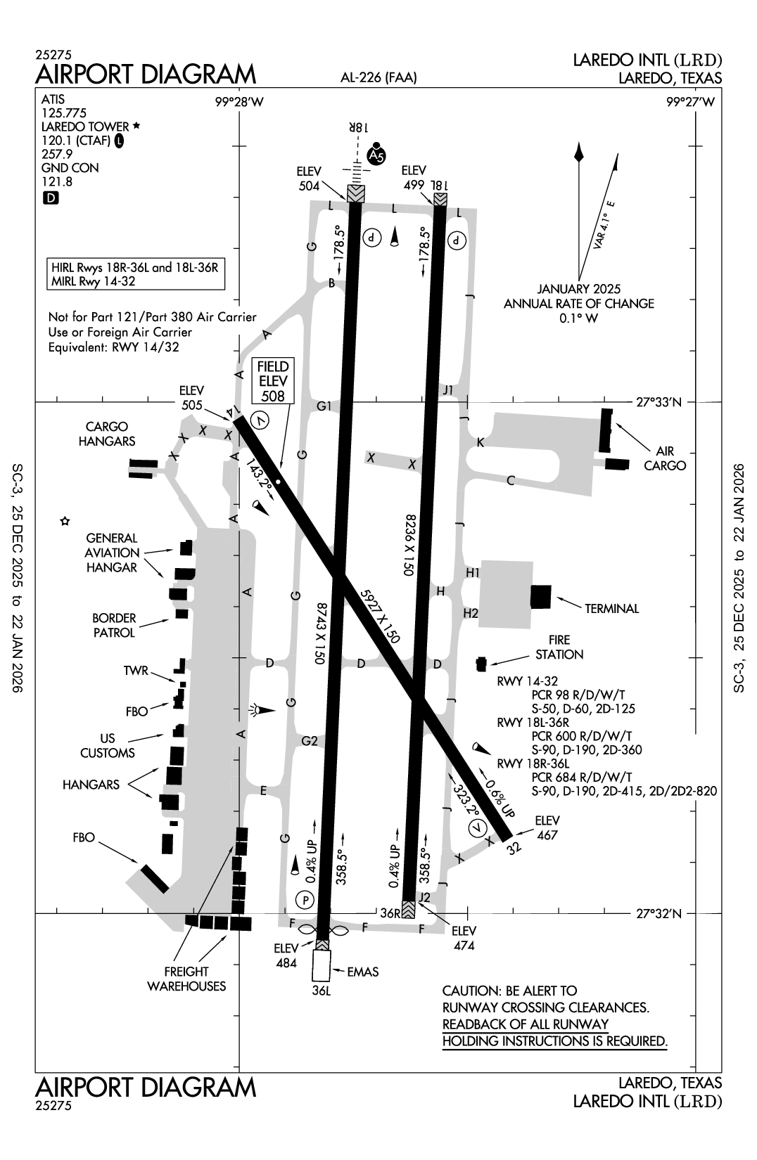 LAREDO INTL - Airport Diagram