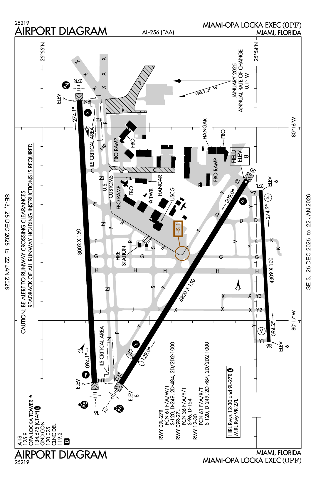 MIAMI-OPA LOCKA EXEC - Airport Diagram