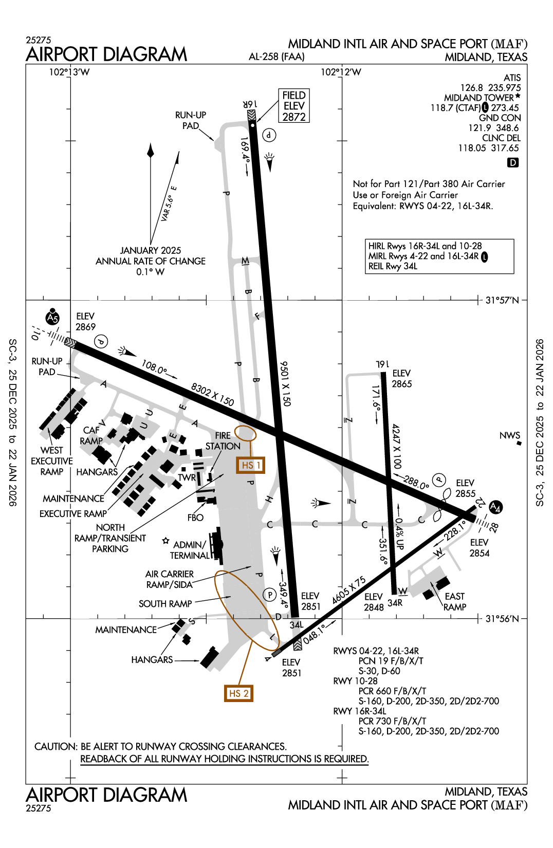 MIDLAND INTL AIR AND SPACE PORT - Airport Diagram