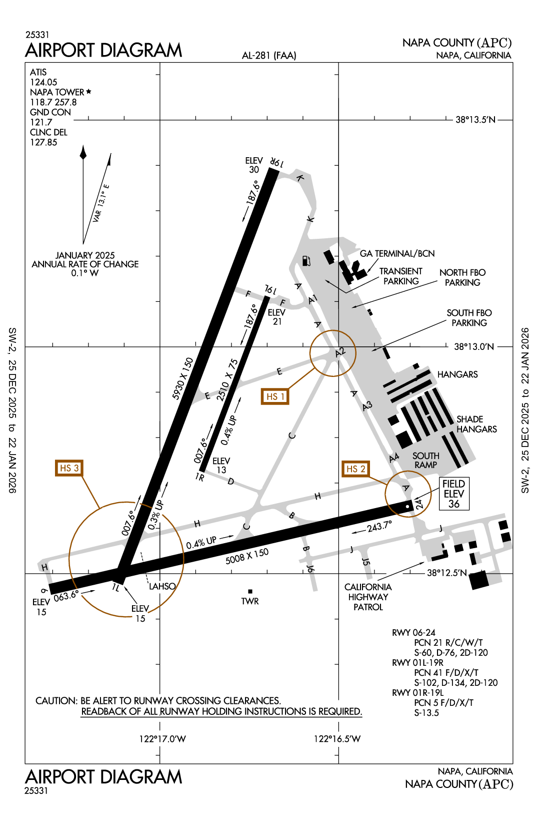 NAPA COUNTY - Airport Diagram