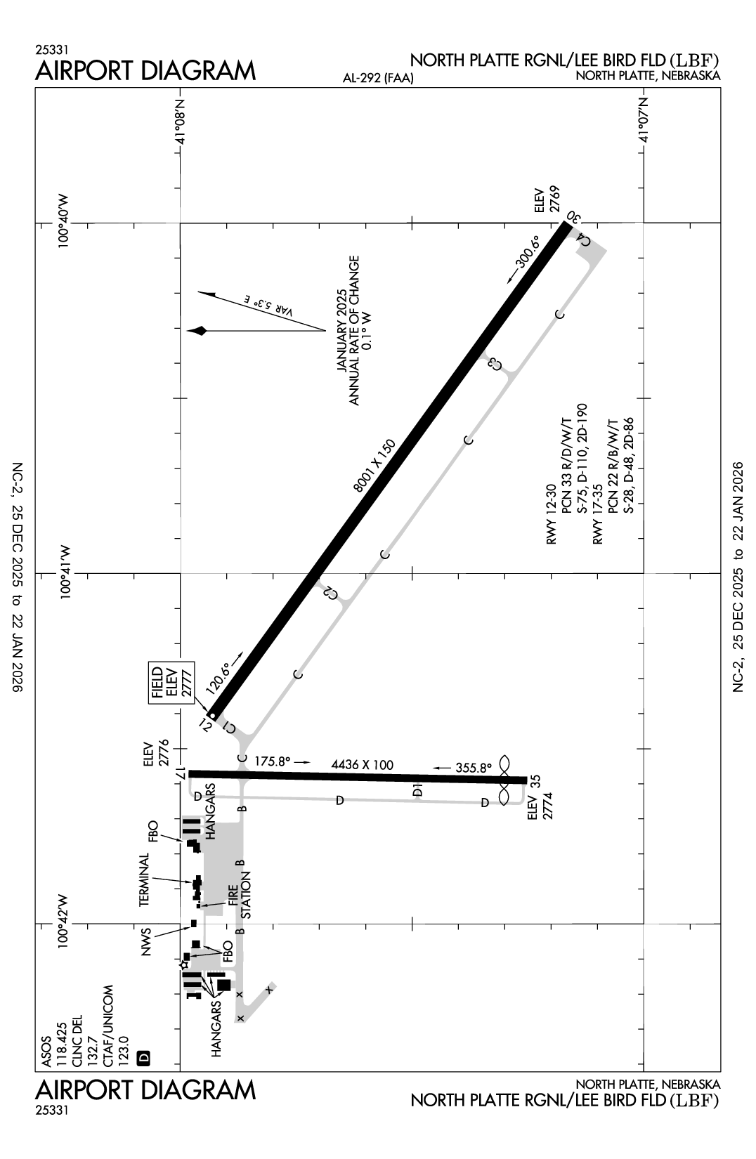 NORTH PLATTE RGNL/LEE BIRD FLD - Airport Diagram