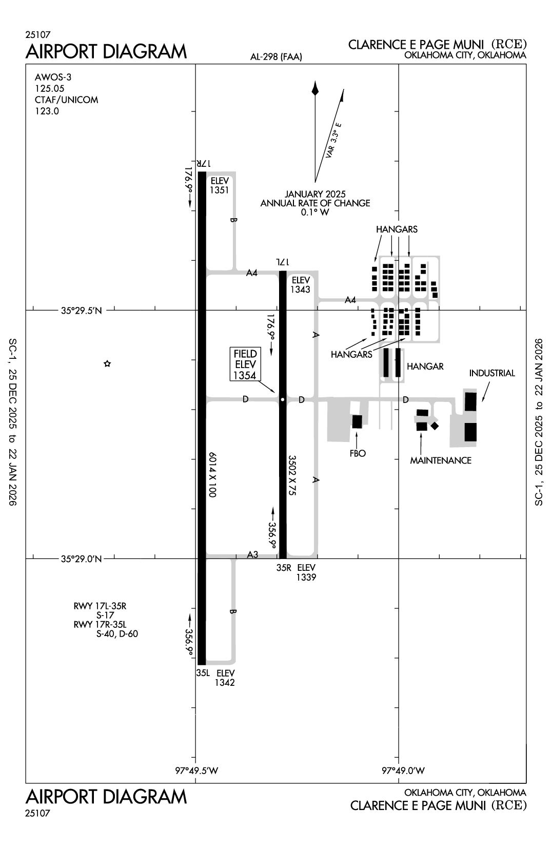 CLARENCE E PAGE MUNI - Airport Diagram