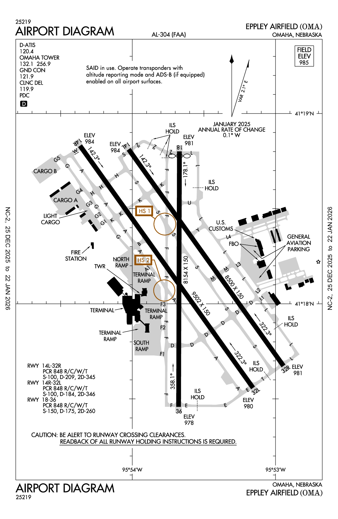 EPPLEY AIRFIELD - Airport Diagram