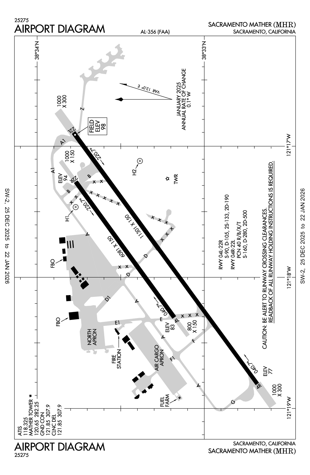 SACRAMENTO MATHER - Airport Diagram