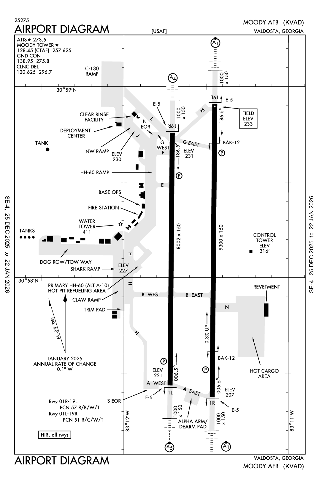 MOODY AFB - Airport Diagram
