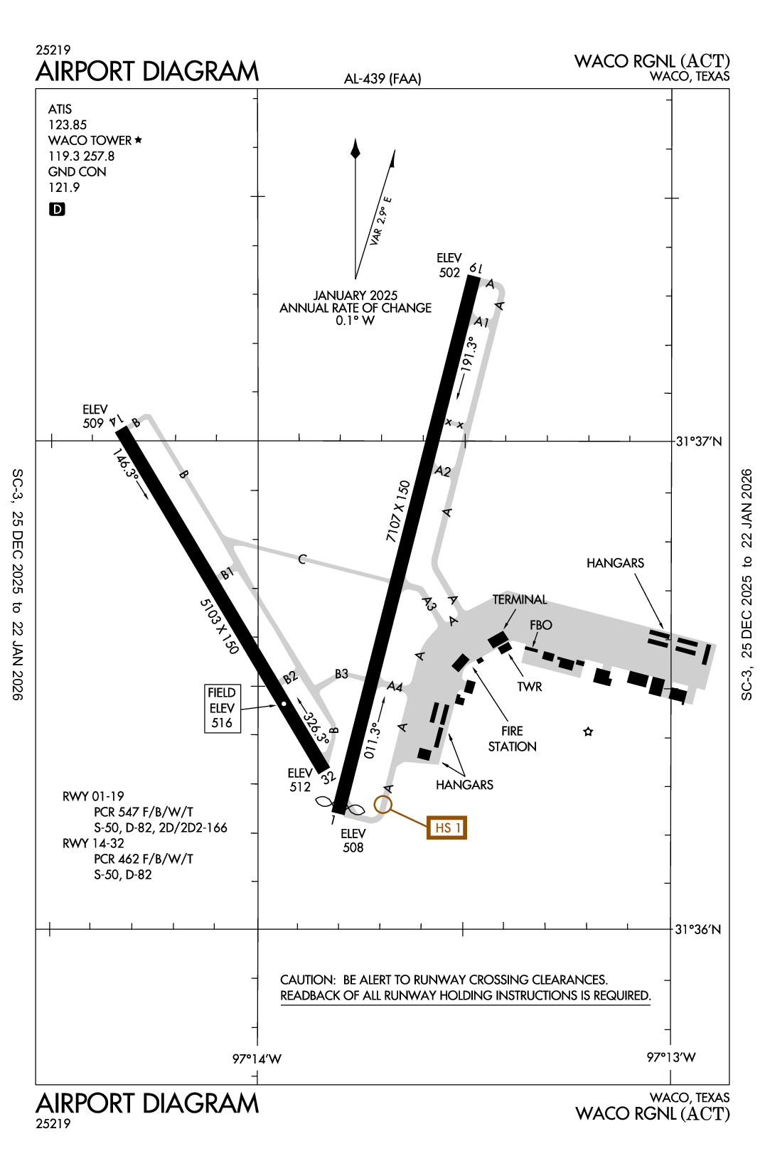 WACO RGNL - Airport Diagram