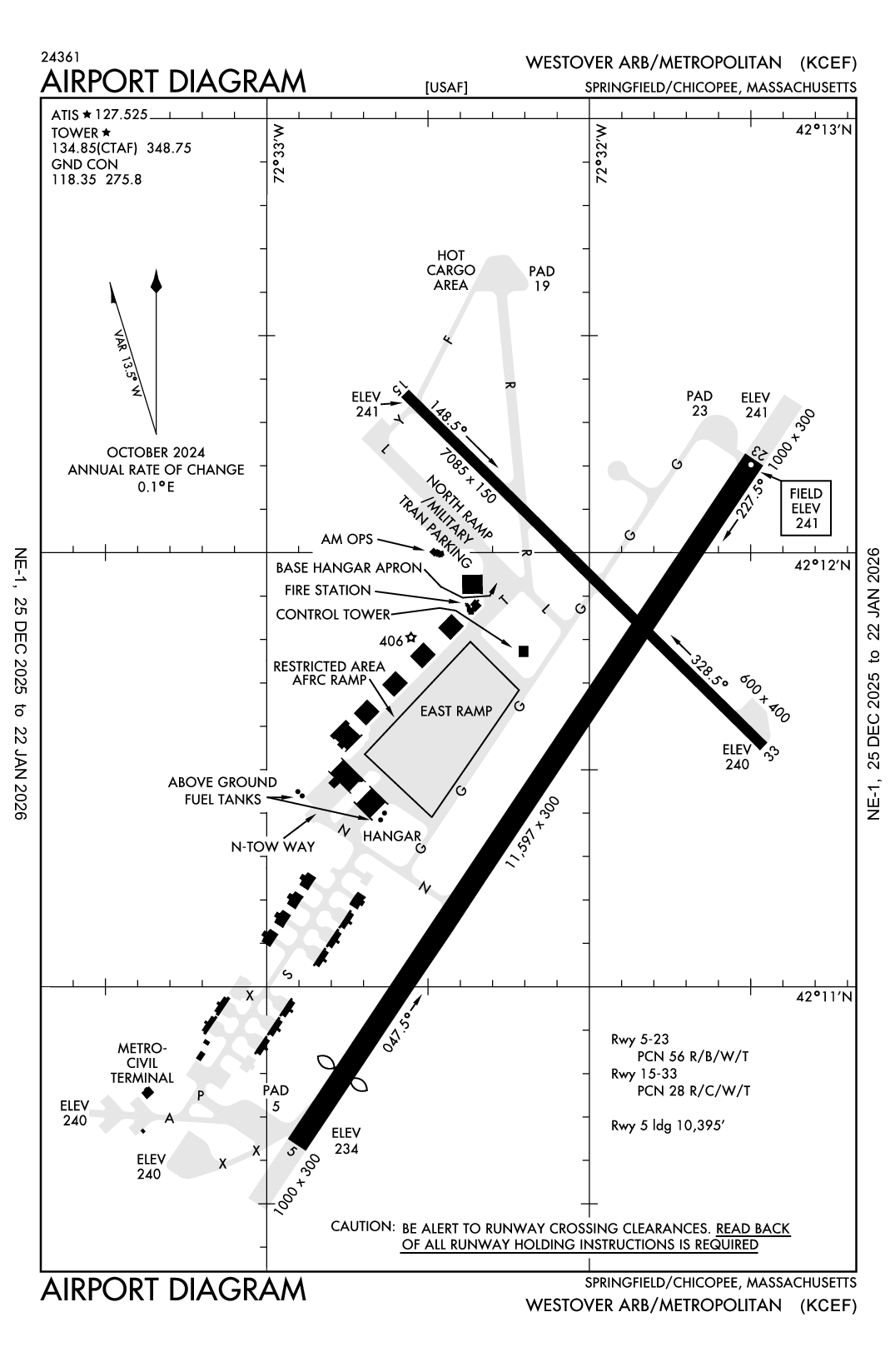 WESTOVER ARB/METRO - Airport Diagram