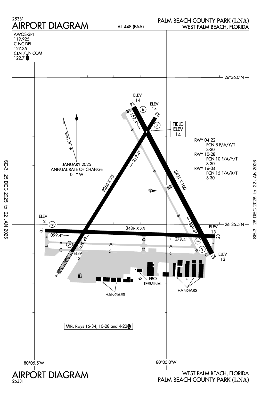 PALM BEACH COUNTY PARK - Airport Diagram
