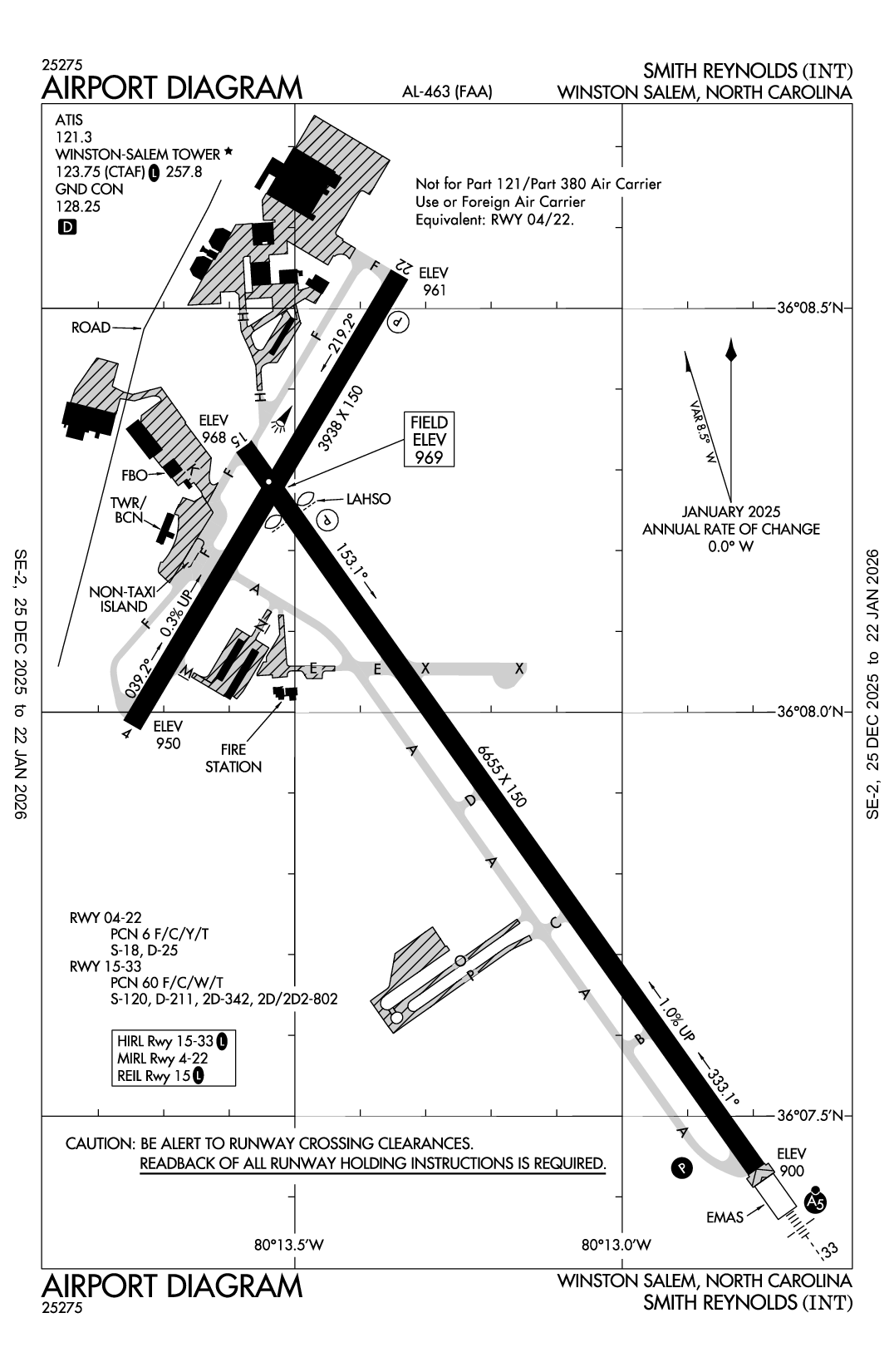 SMITH REYNOLDS - Airport Diagram