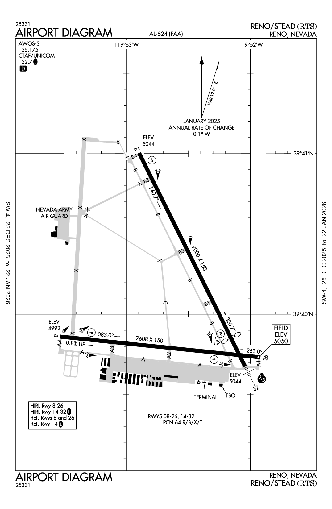 RENO/STEAD - Airport Diagram