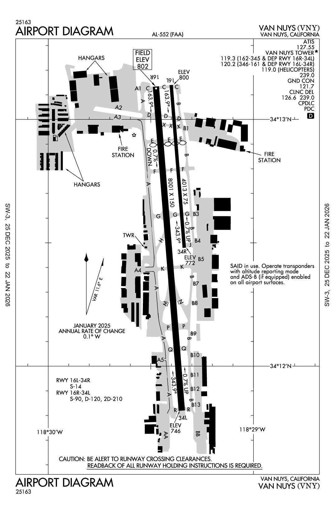 VAN NUYS - Airport Diagram