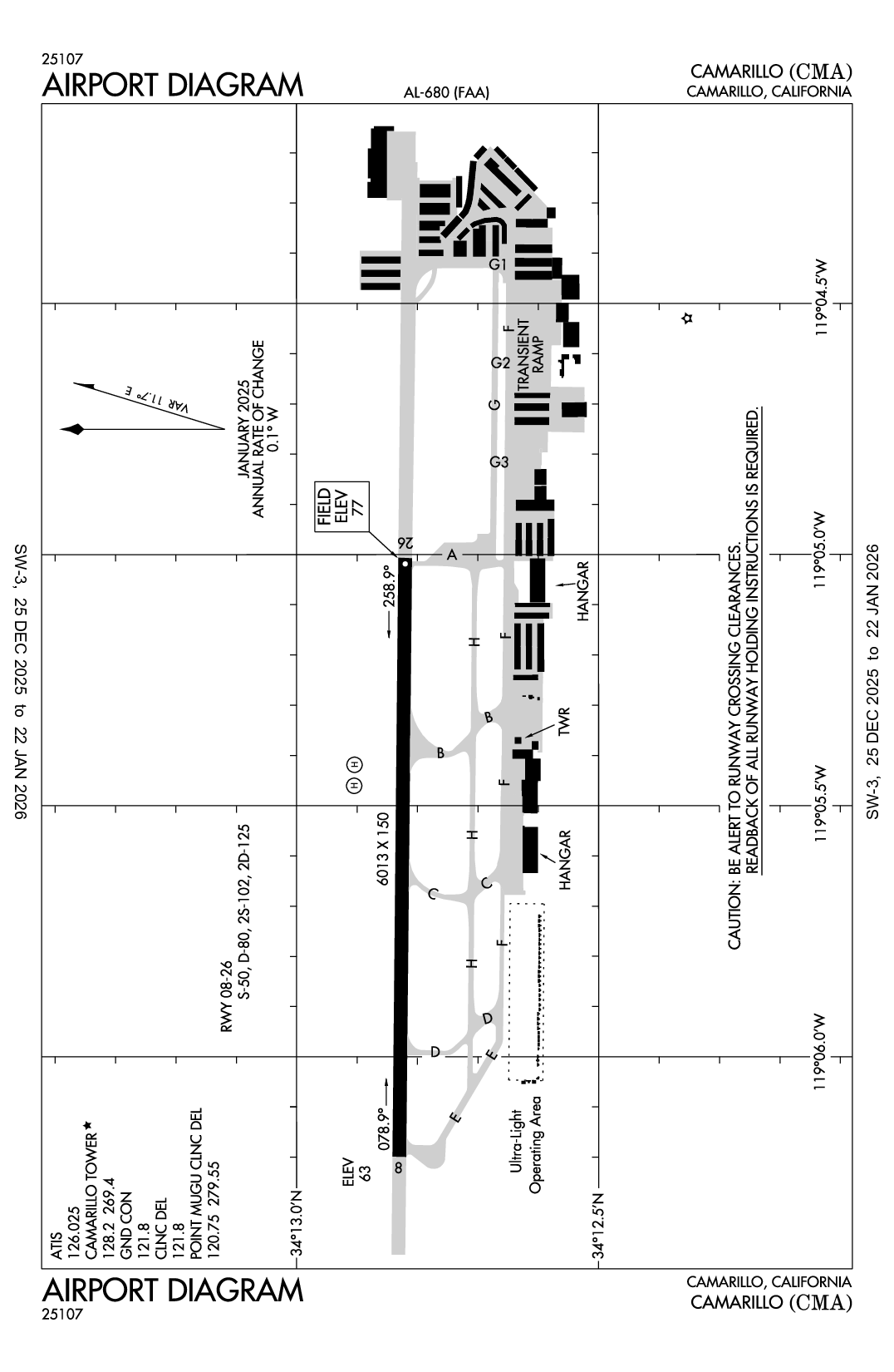 CAMARILLO - Airport Diagram