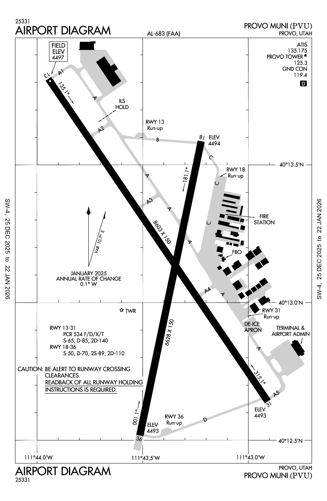 PROVO MUNI - Airport Diagram