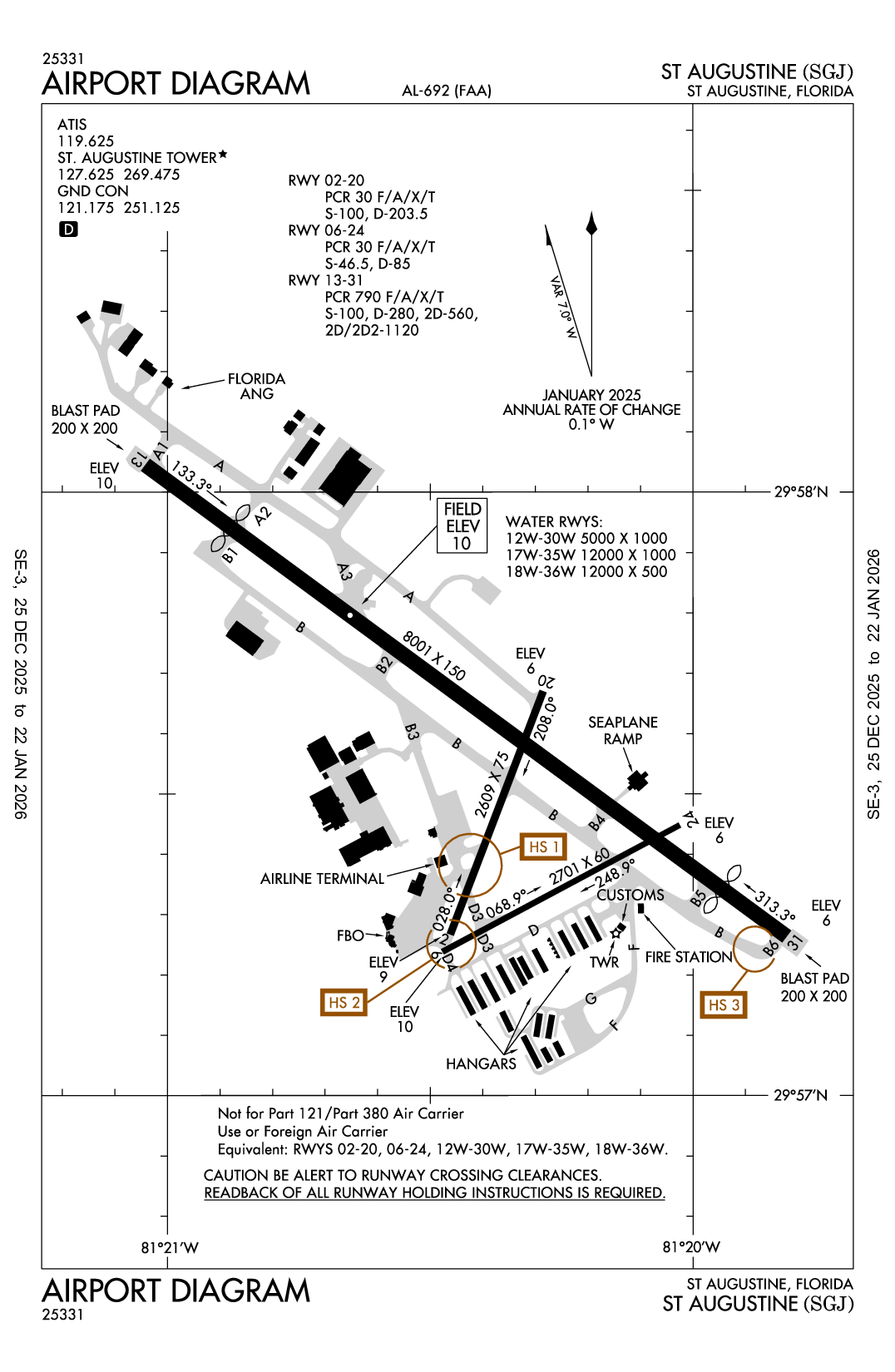 ST AUGUSTINE - Airport Diagram