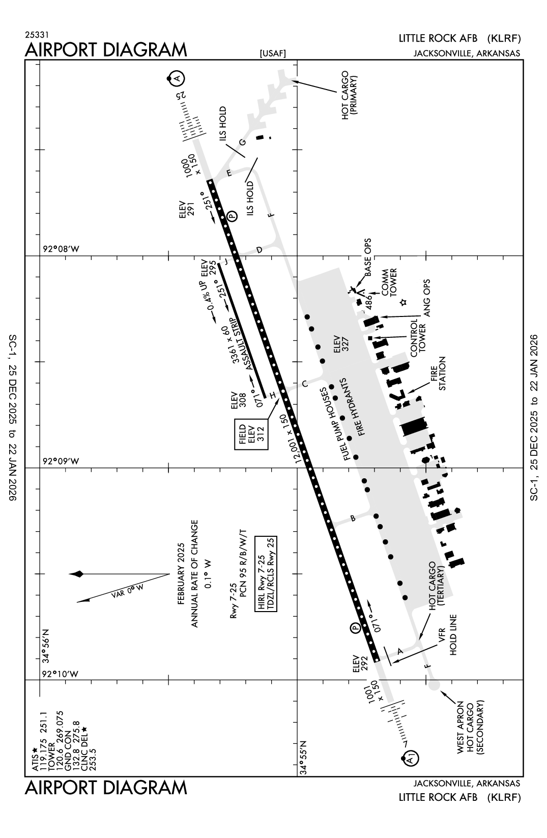LITTLE ROCK AFB - Airport Diagram