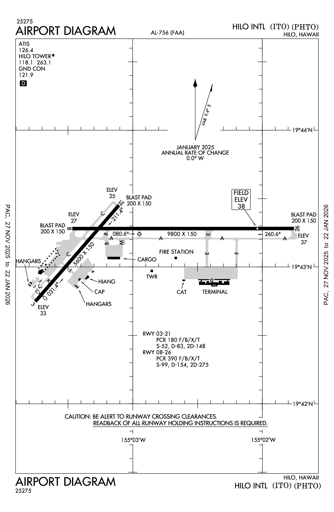 HILO INTL - Airport Diagram