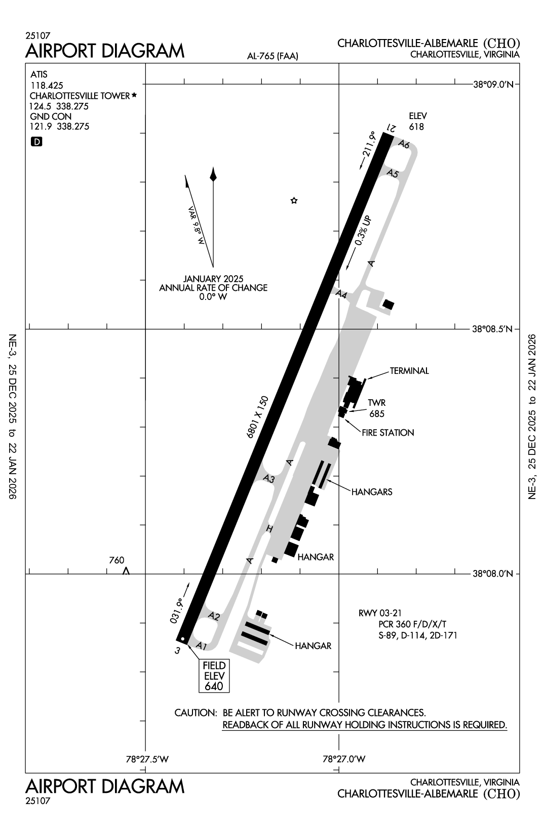 CHARLOTTESVILLE-ALBEMARLE - Airport Diagram