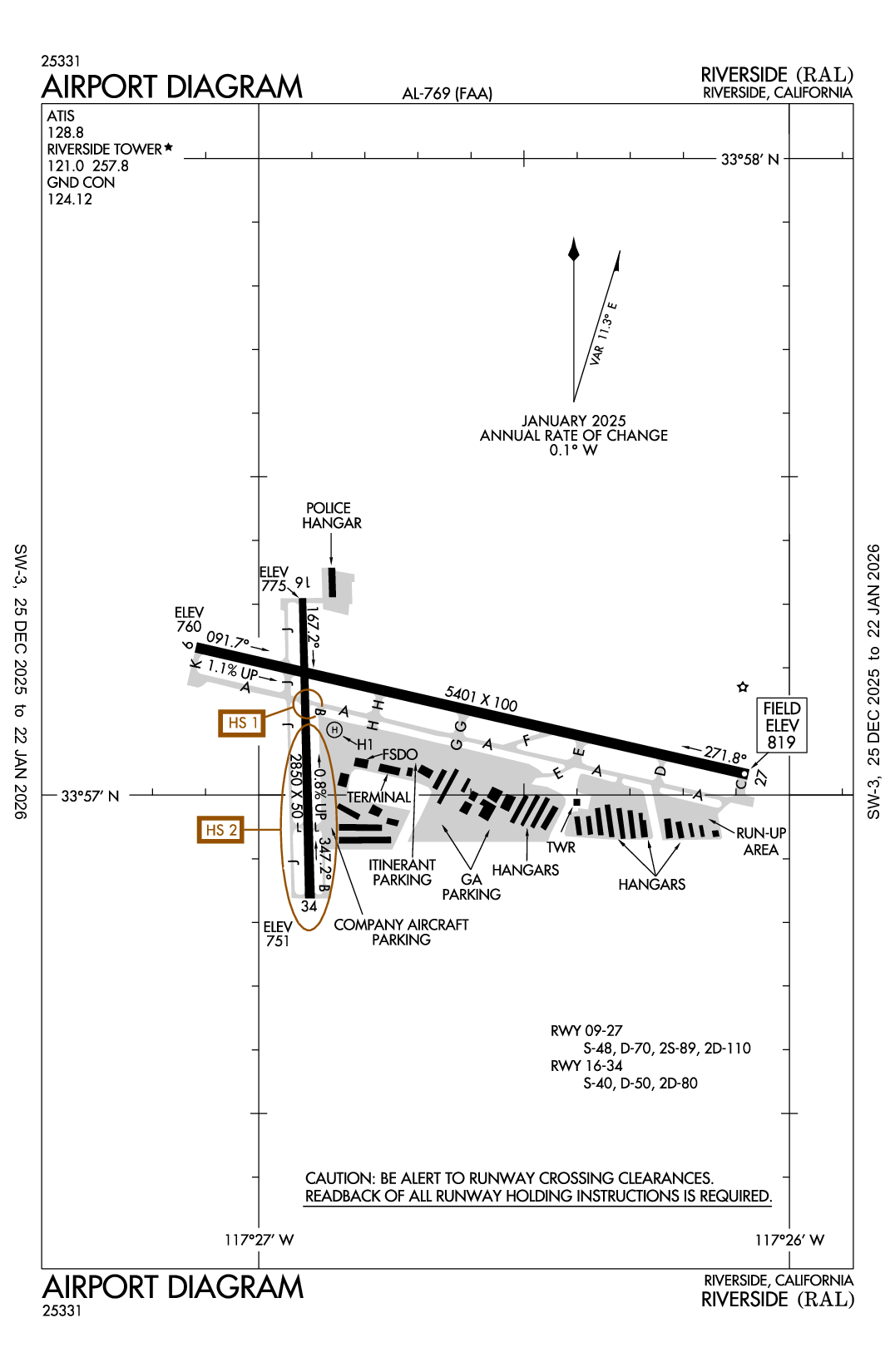 RIVERSIDE - Airport Diagram