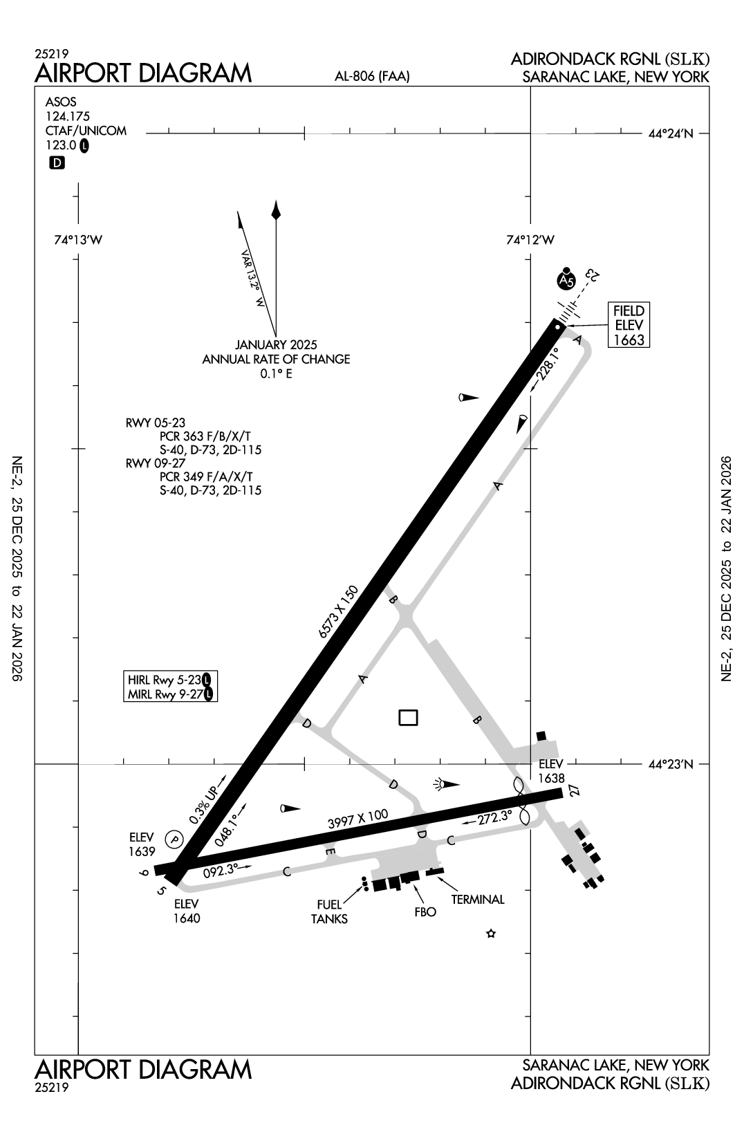 ADIRONDACK RGNL - Airport Diagram