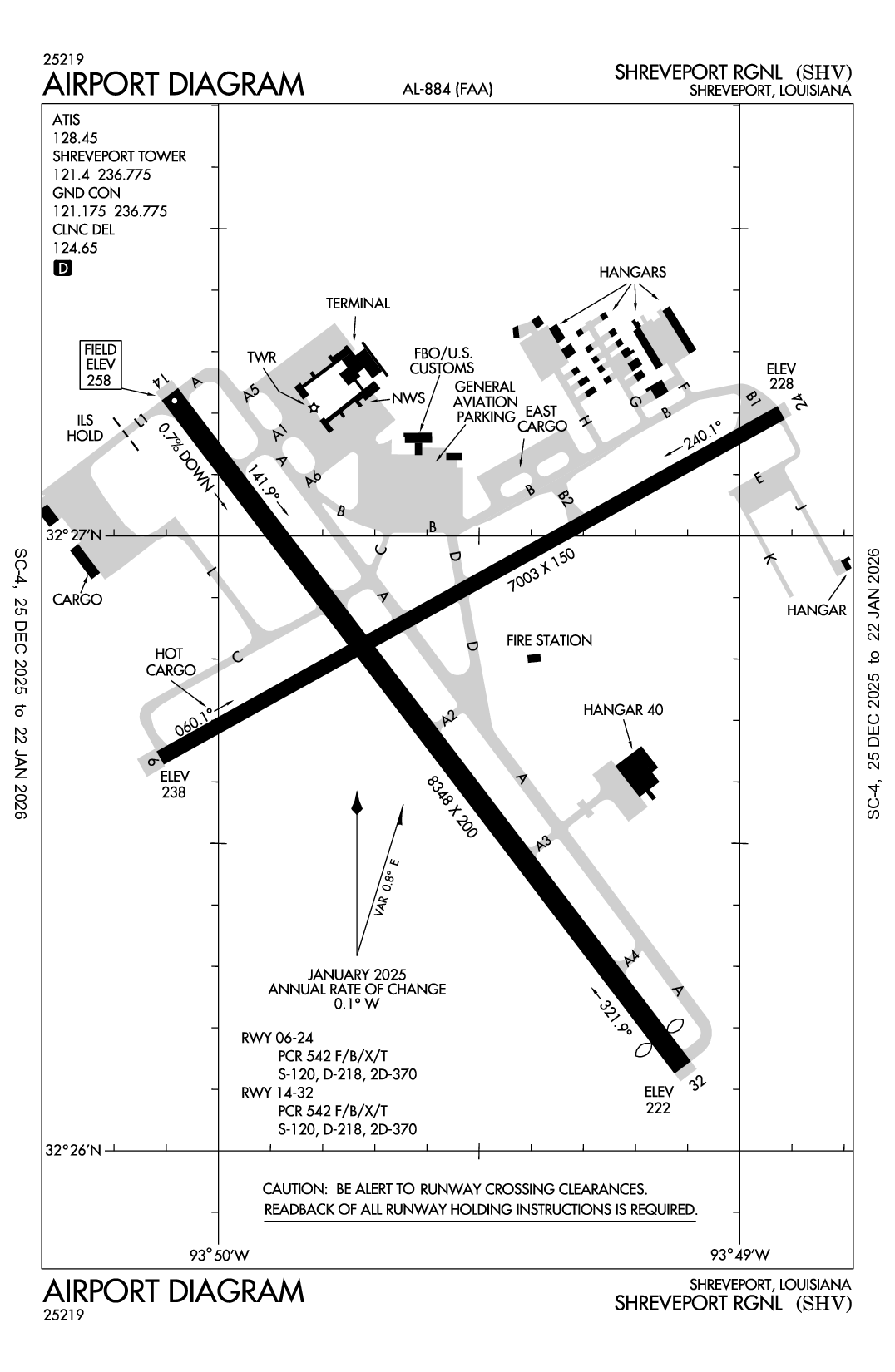 SHREVEPORT RGNL - Airport Diagram