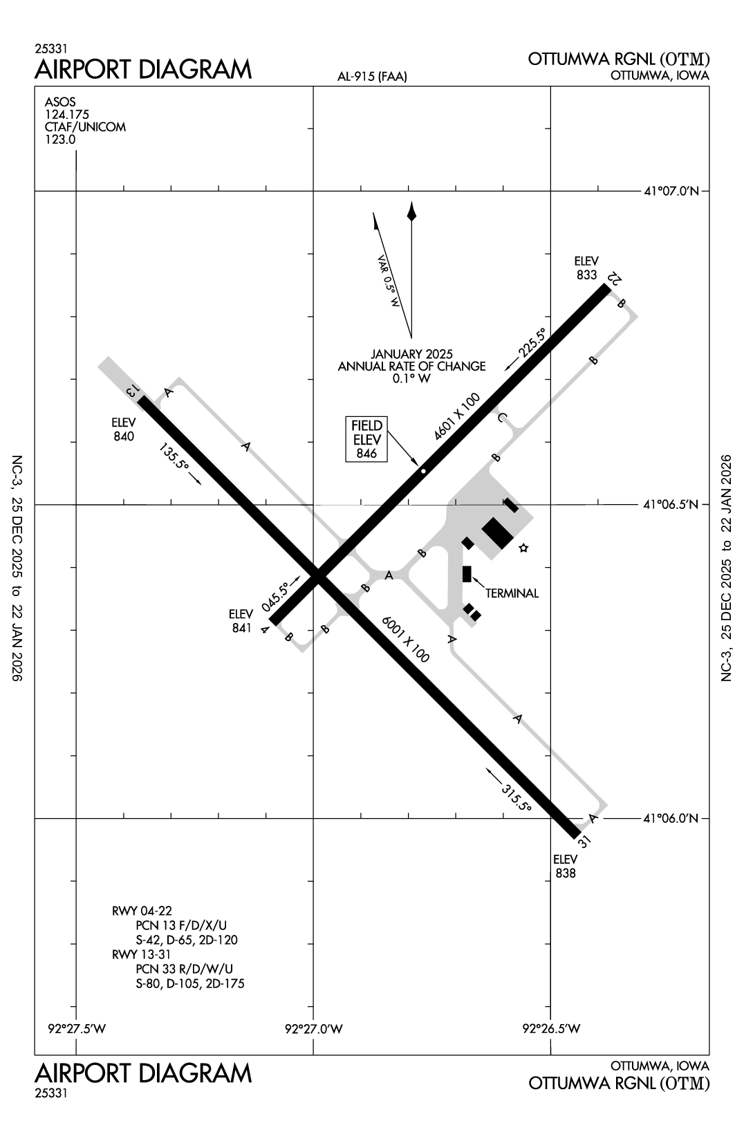 OTTUMWA RGNL - Airport Diagram
