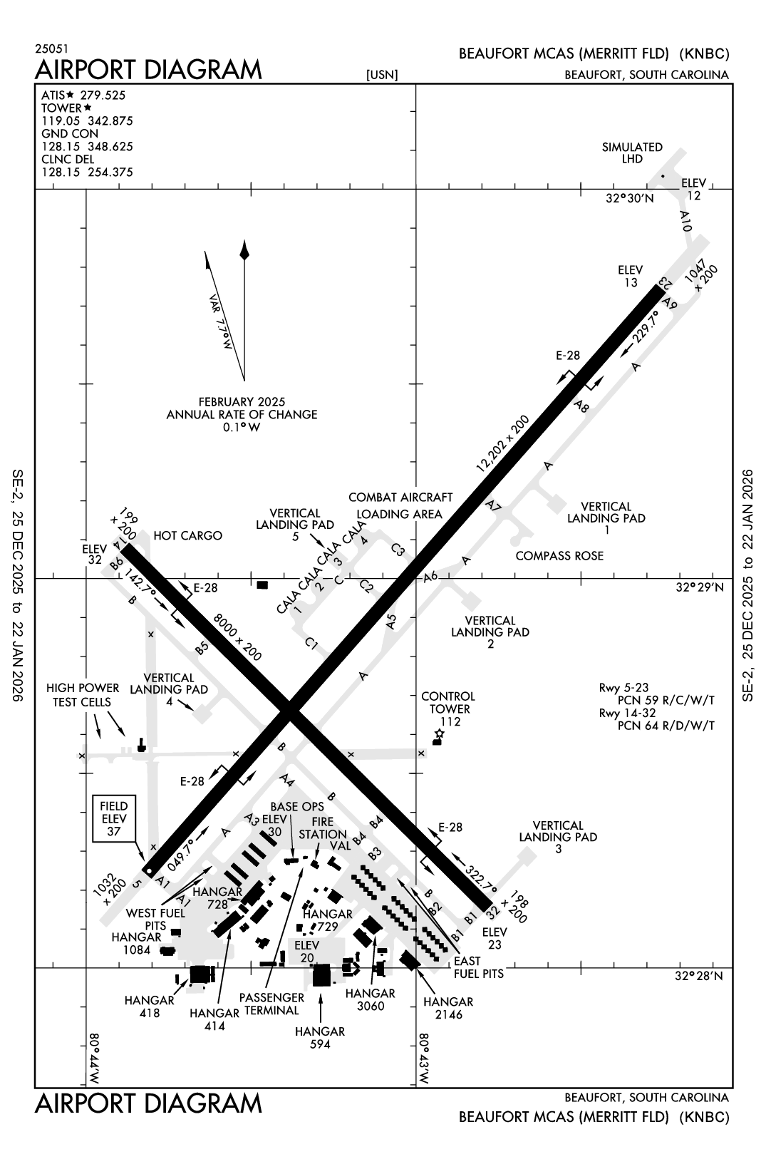 BEAUFORT MCAS (MERRITT FLD) - Airport Diagram