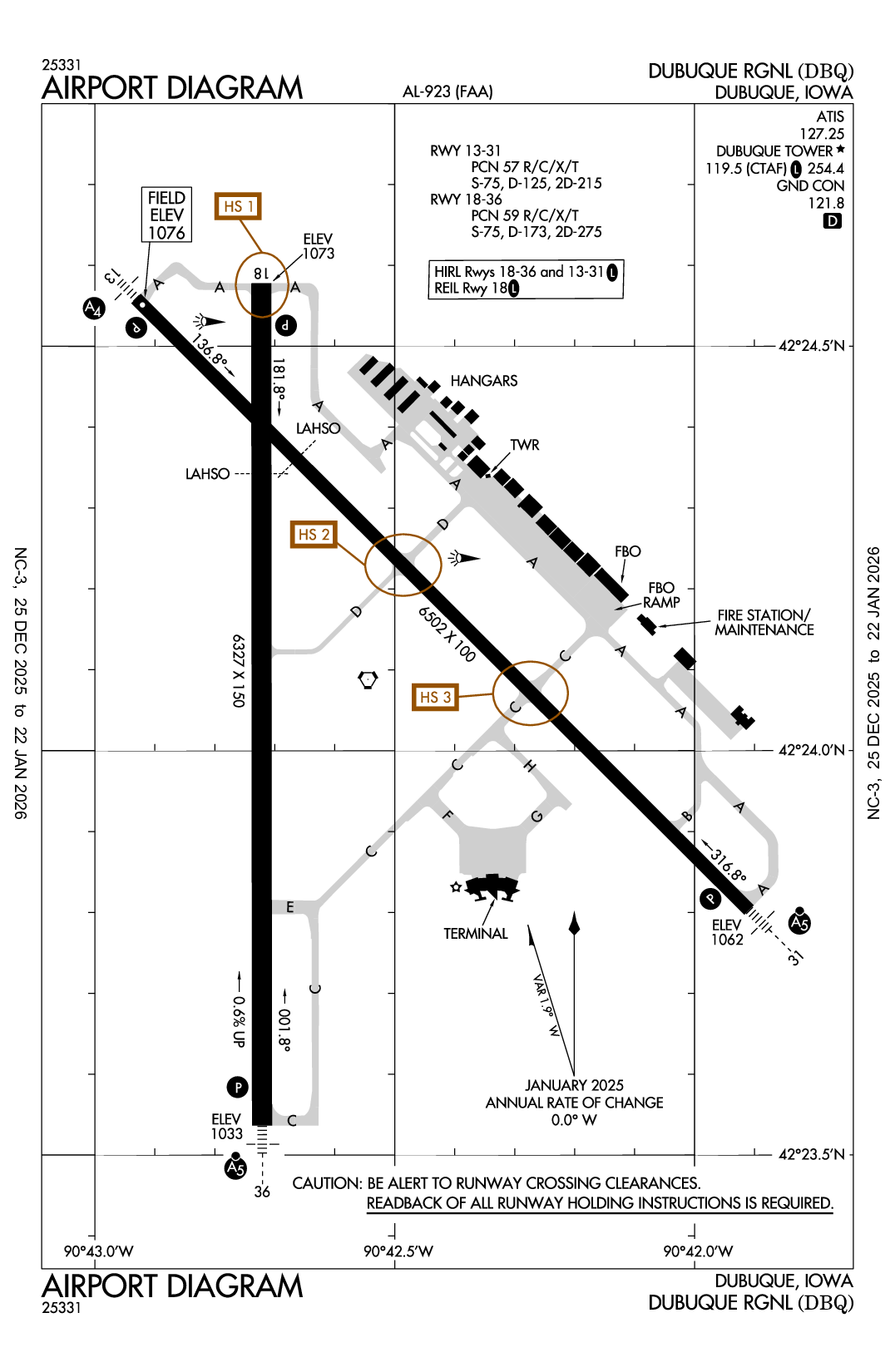DUBUQUE RGNL - Airport Diagram