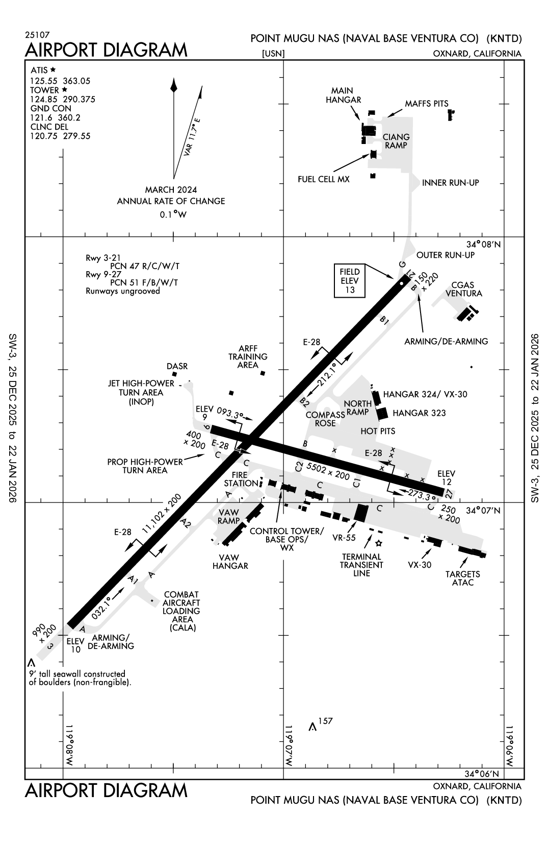 POINT MUGU NAS (NAVAL BASE VENTURA CO) - Airport Diagram